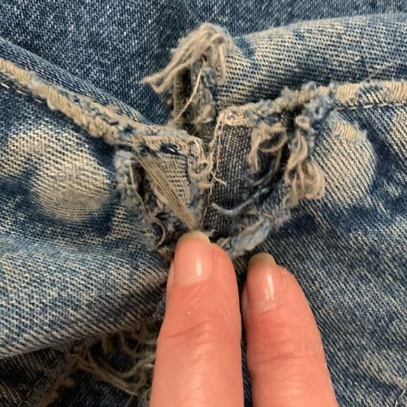 Vtg Rare Distressed & Faded Lightweight OshKosh B’Gosh Denim Workwear Jacket 44R - Picture 15 of 17